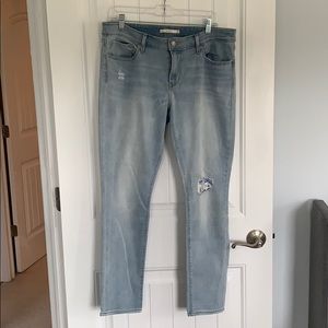 Levi’s 711 Skinny Jean with Tropical Knee Patch